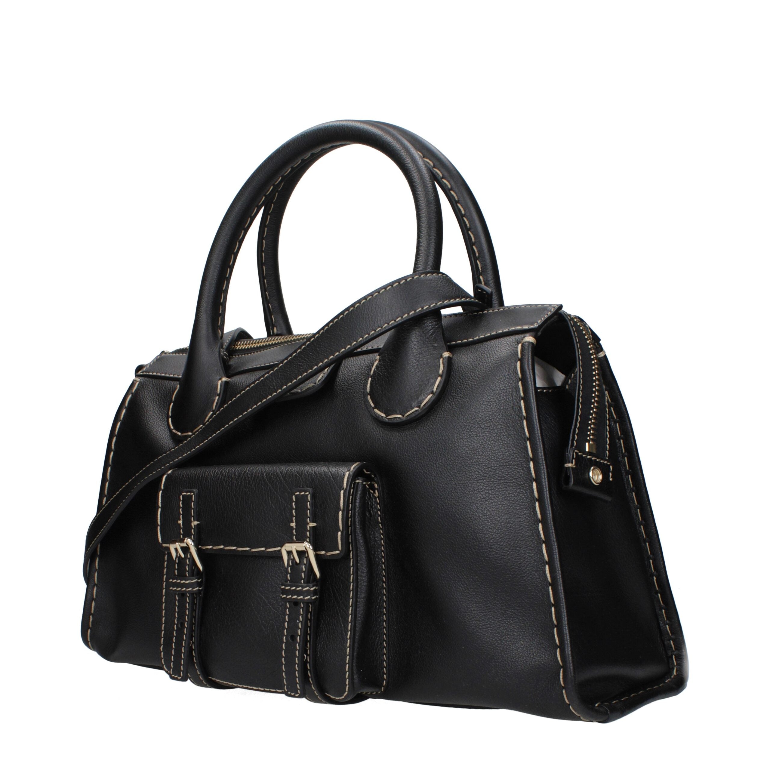Chloé Black Leather Handbags